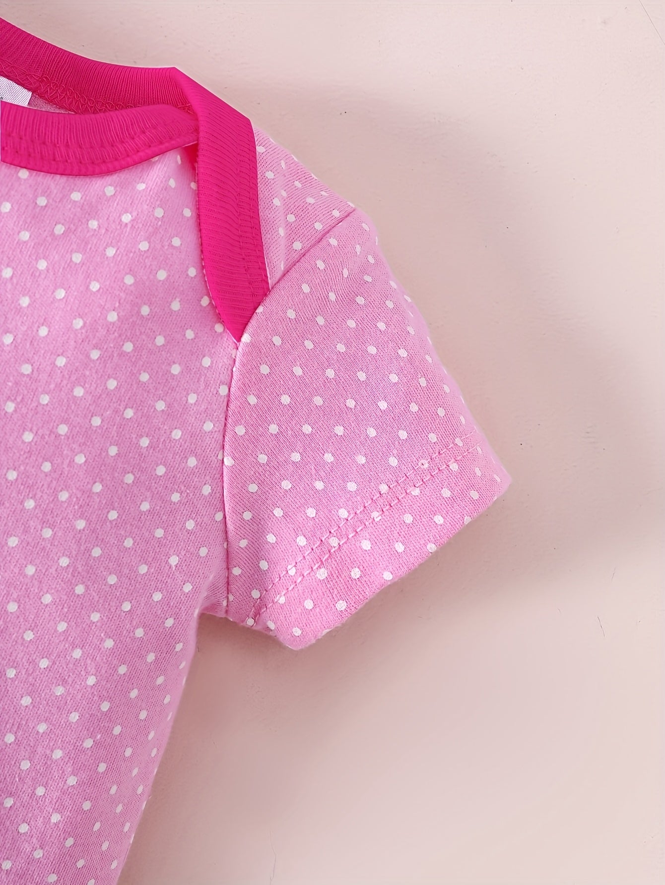 5pcs Short-sleeved Triangular One-piece Dress for Baby Girls, Cotton Home Wear for Baby Girls with Heart-shaped Flower Prints, Suitable for Outdoor Climbing Wear, Perfect for Outdoor,  Floral Print Dress, Short Sleeve Baby Cl