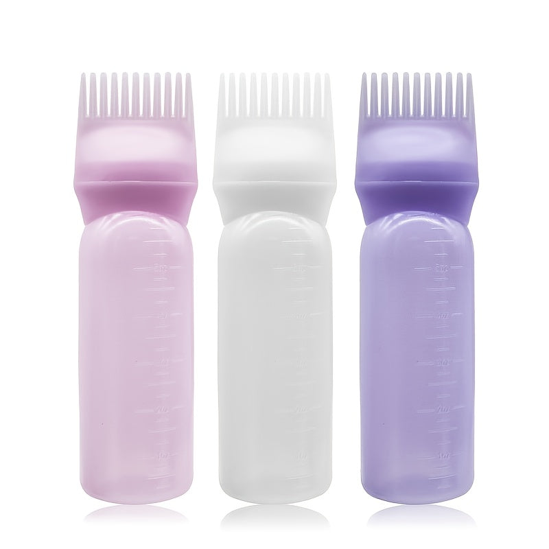 1pc Plastic Dry Cleaning Bottle For Hair Dyeing And Washing Bottle With Graded Thickening Hair Dyeing Bottle For Hair Dyeing Cream Bottle For Perm