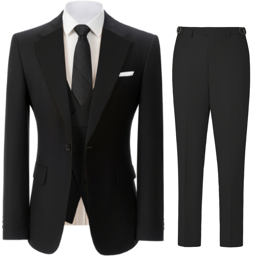 Men's 3pcs Slim Fit Suit Double Breasted Suit Men Formal Suit for Wedding Prom Dinner Party